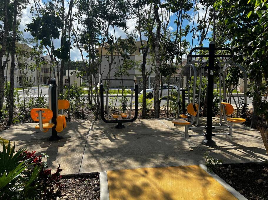 Angels Beach Condo Con Piscina, Parking Y Parque Playa del Carmen Exteriör bild
