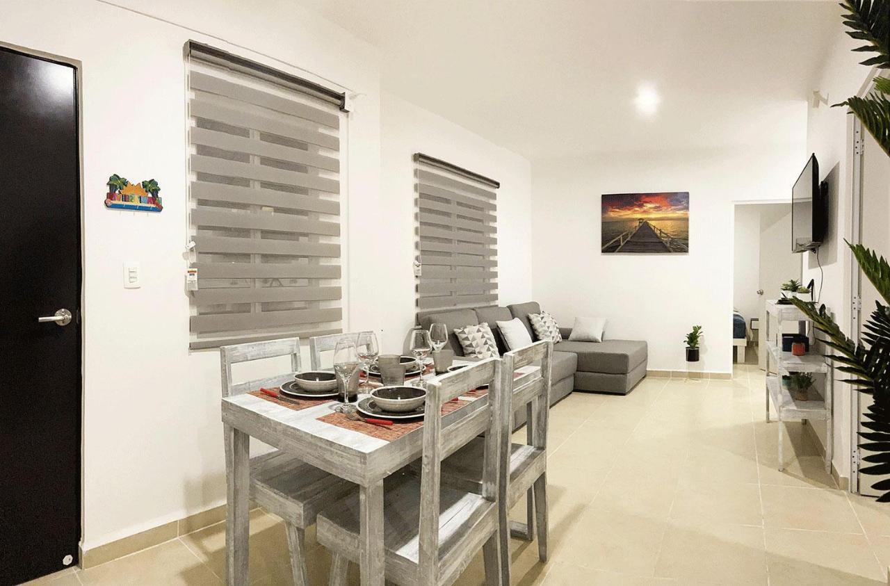 Angels Beach Condo Con Piscina, Parking Y Parque Playa del Carmen Exteriör bild