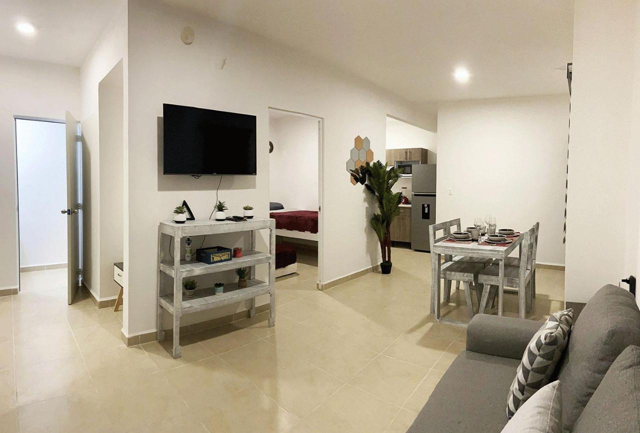 Angels Beach Condo Con Piscina, Parking Y Parque Playa del Carmen Exteriör bild